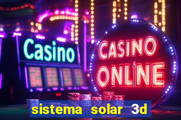 sistema solar 3d em movimento